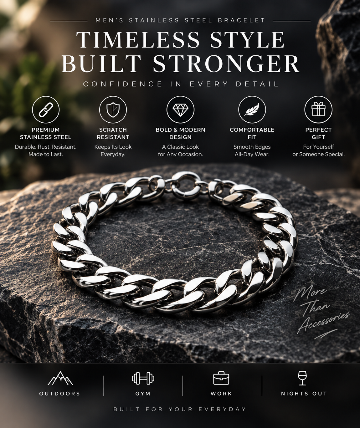 Keldren Cuban Link Bracelet