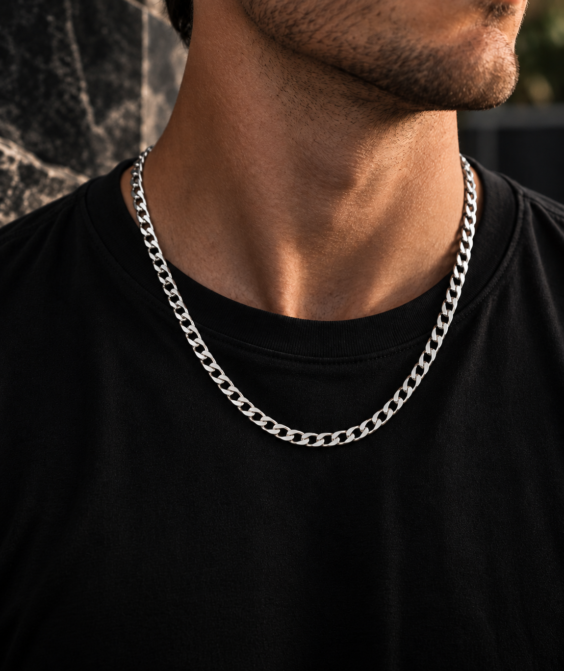 KELDREN Sterling Silver Curb Chain